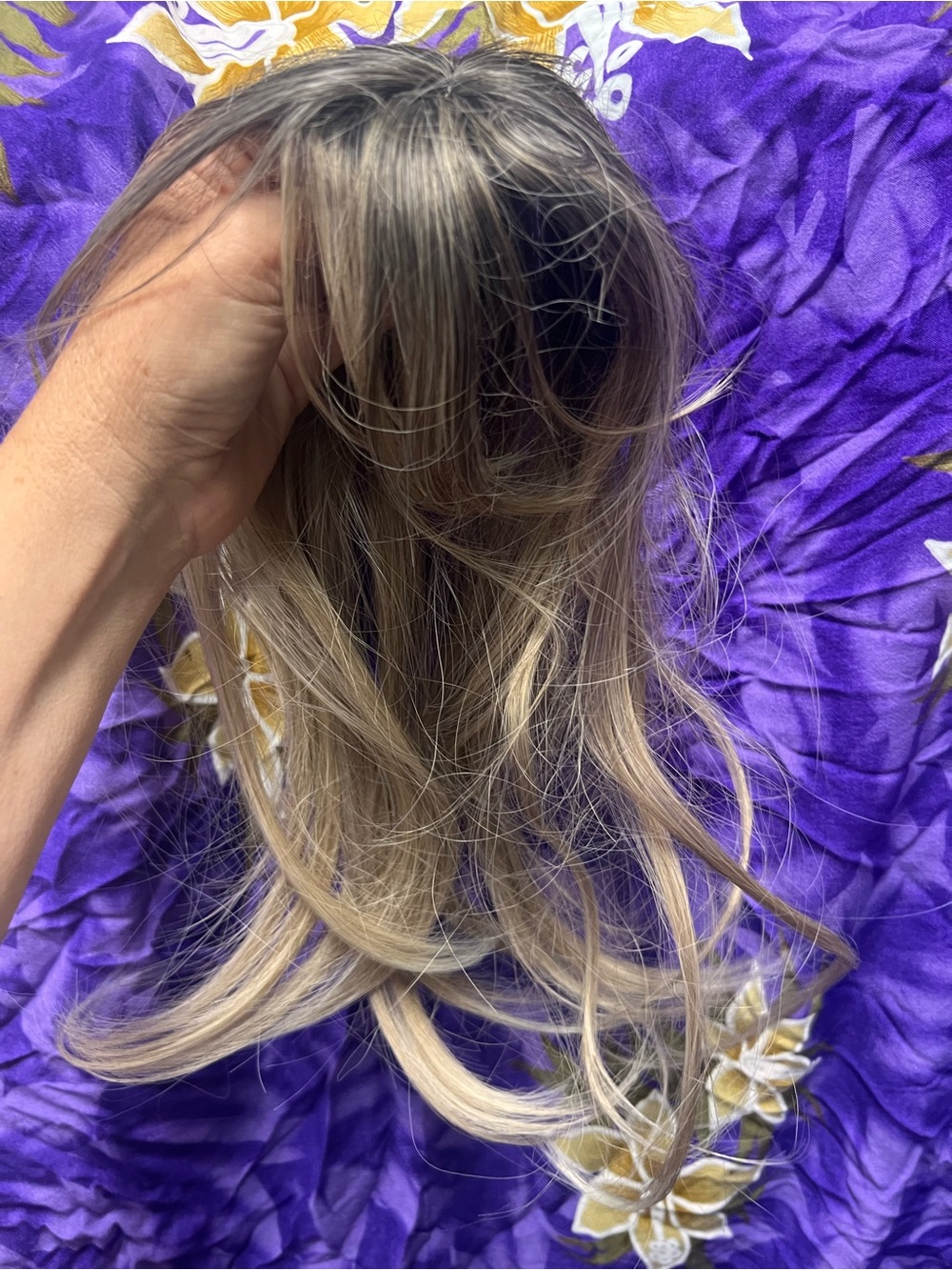 Tousled Layered Hairtopper - Ash Blonde